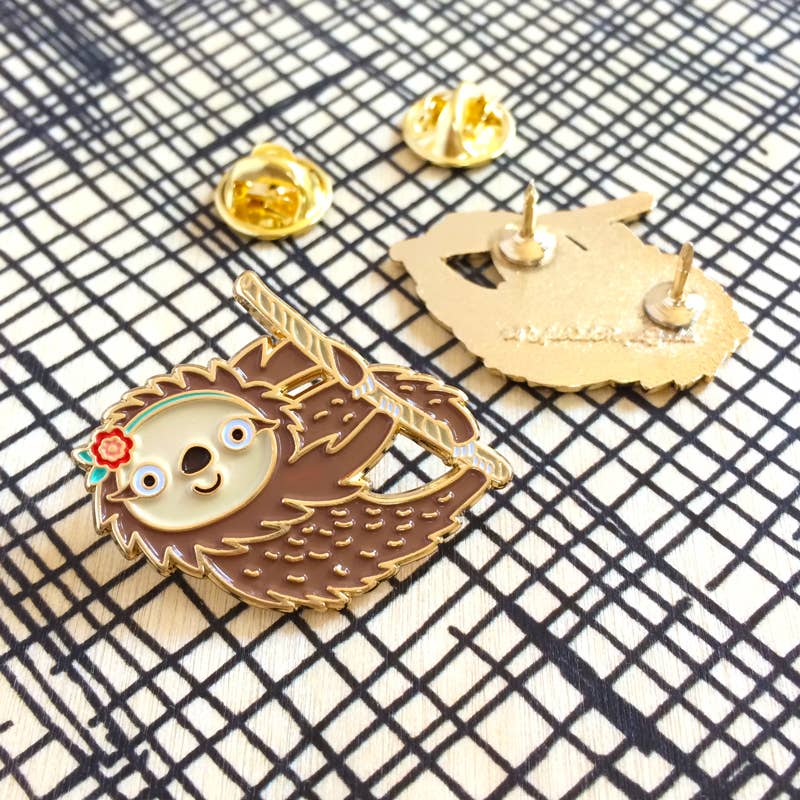 Sloth Enamel Pin