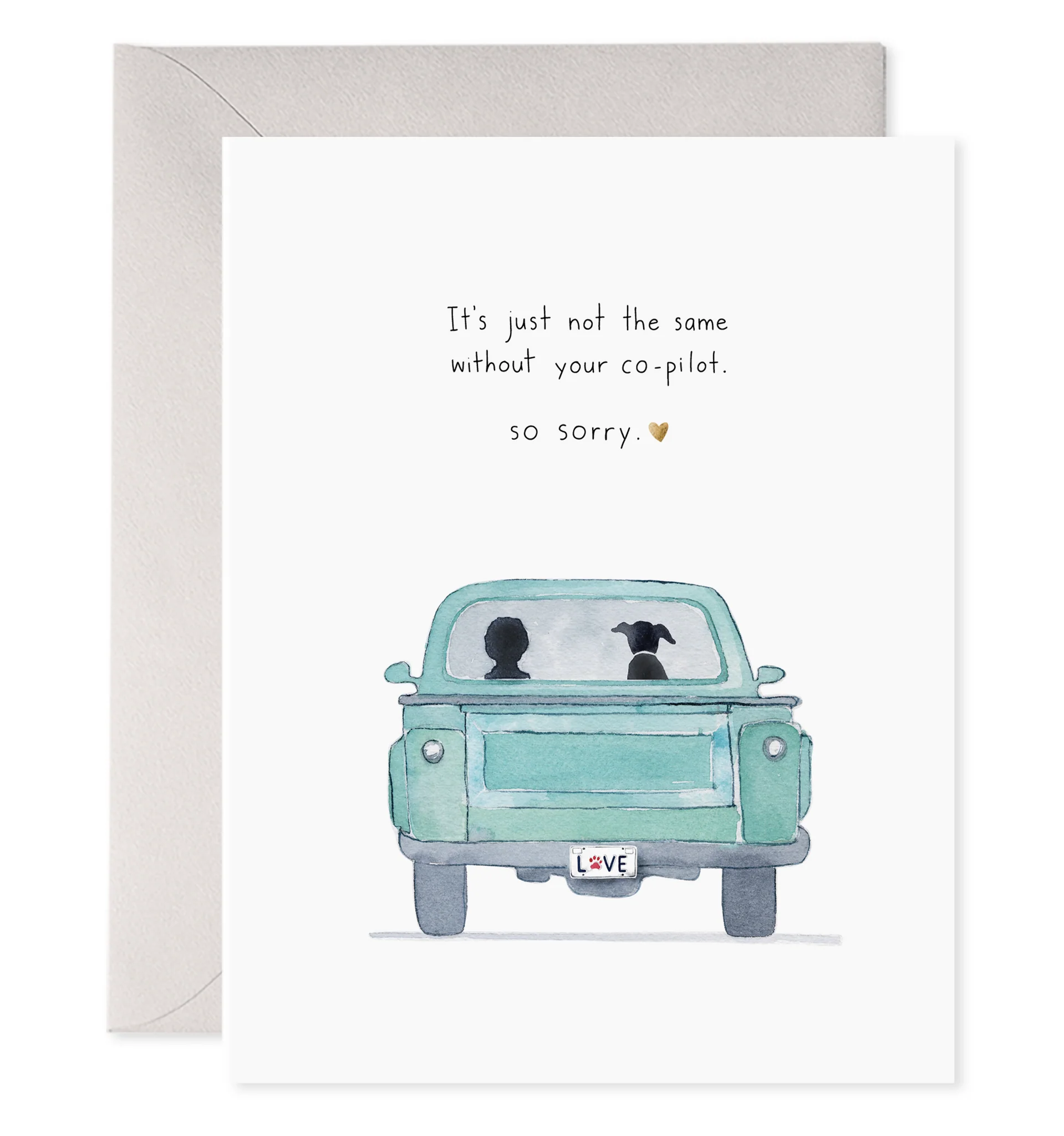 Co-Pilot Dog Greeting Card