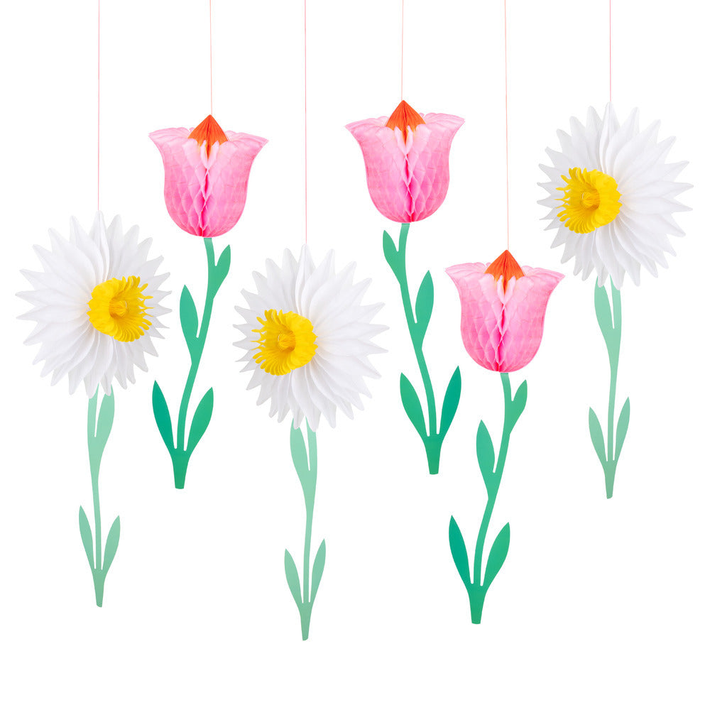 Meri Meri Honeycomb Flower Decorations