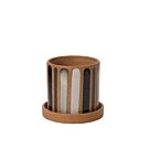 Truman Pot with Saucer 6"x 5.5"