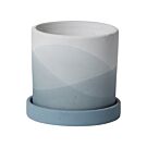 Keppel Pot with Saucer 5.25"x 5"