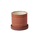 Salamanca Pot with Saucer 5.5"x 5"