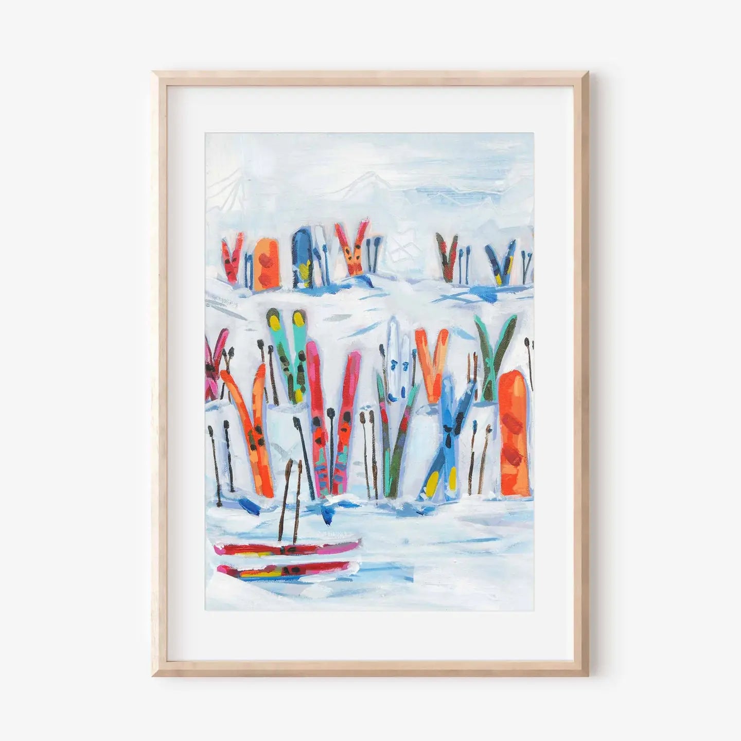 Sea of Skis Print