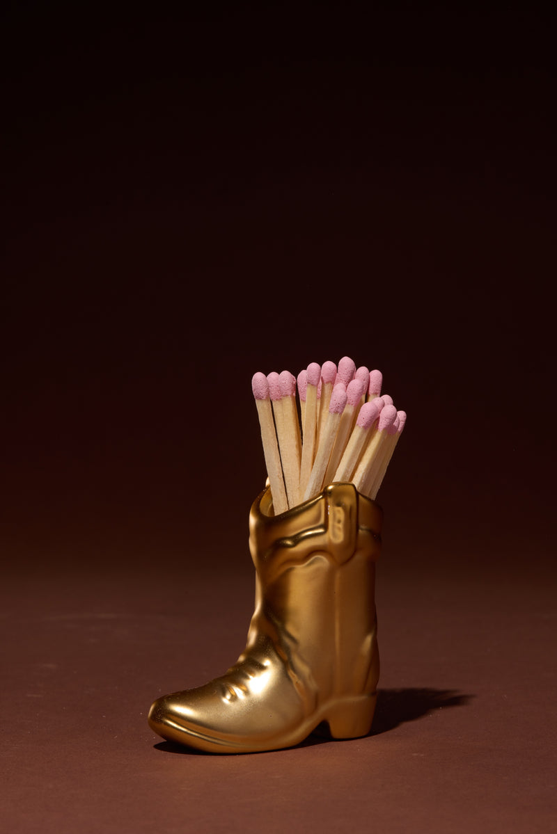 Paddywax Cowboy Boot Match Holder
