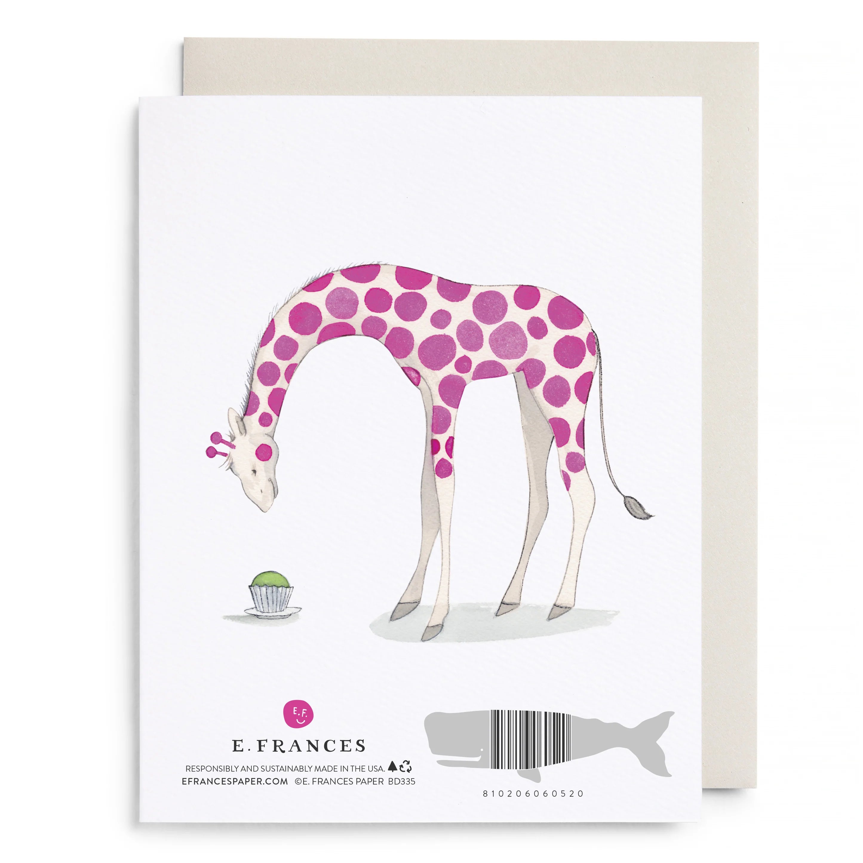 Leaning Tower of Cupcakes Birthday Card