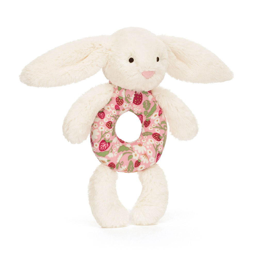 Jellycat Blossom Berry Bunny Ring Rattle