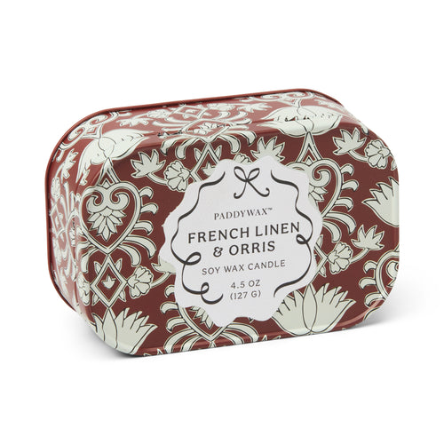 Paddywax Cherie Printed Tin Candle