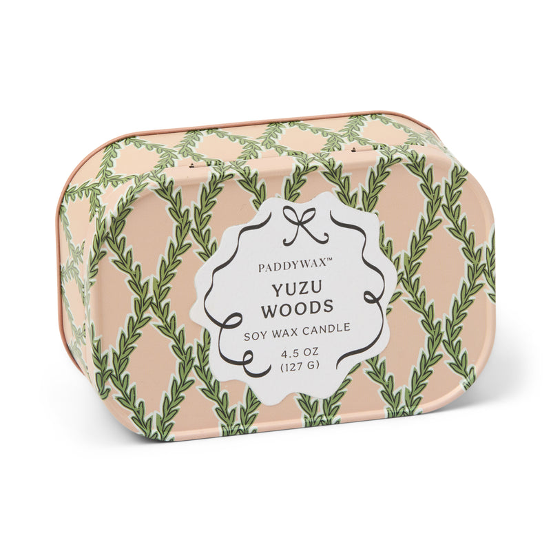Paddywax Cherie Printed Tin Candle