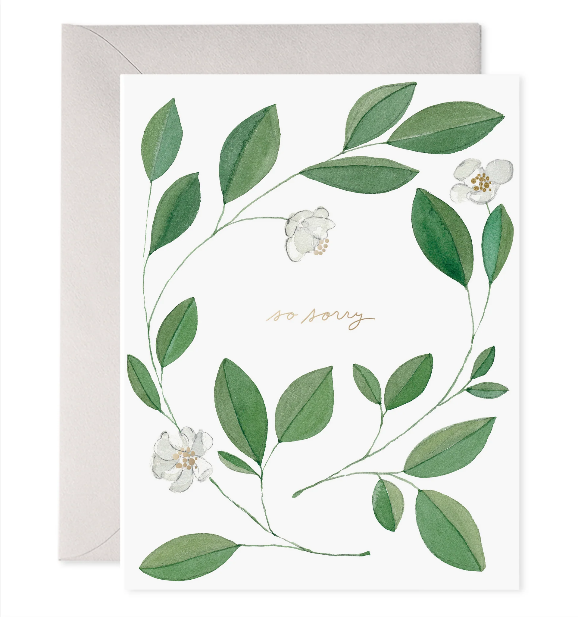 Magnolia Condolence Greeting Card