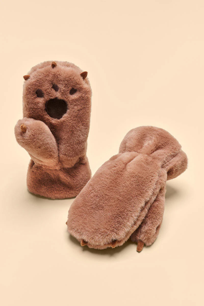 Powder Kid's Fluffy Mittens