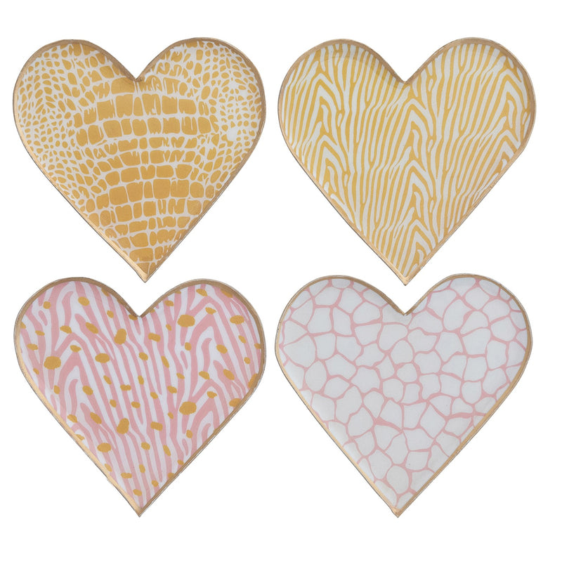 Hazel Mazel Enameled Heart Dish