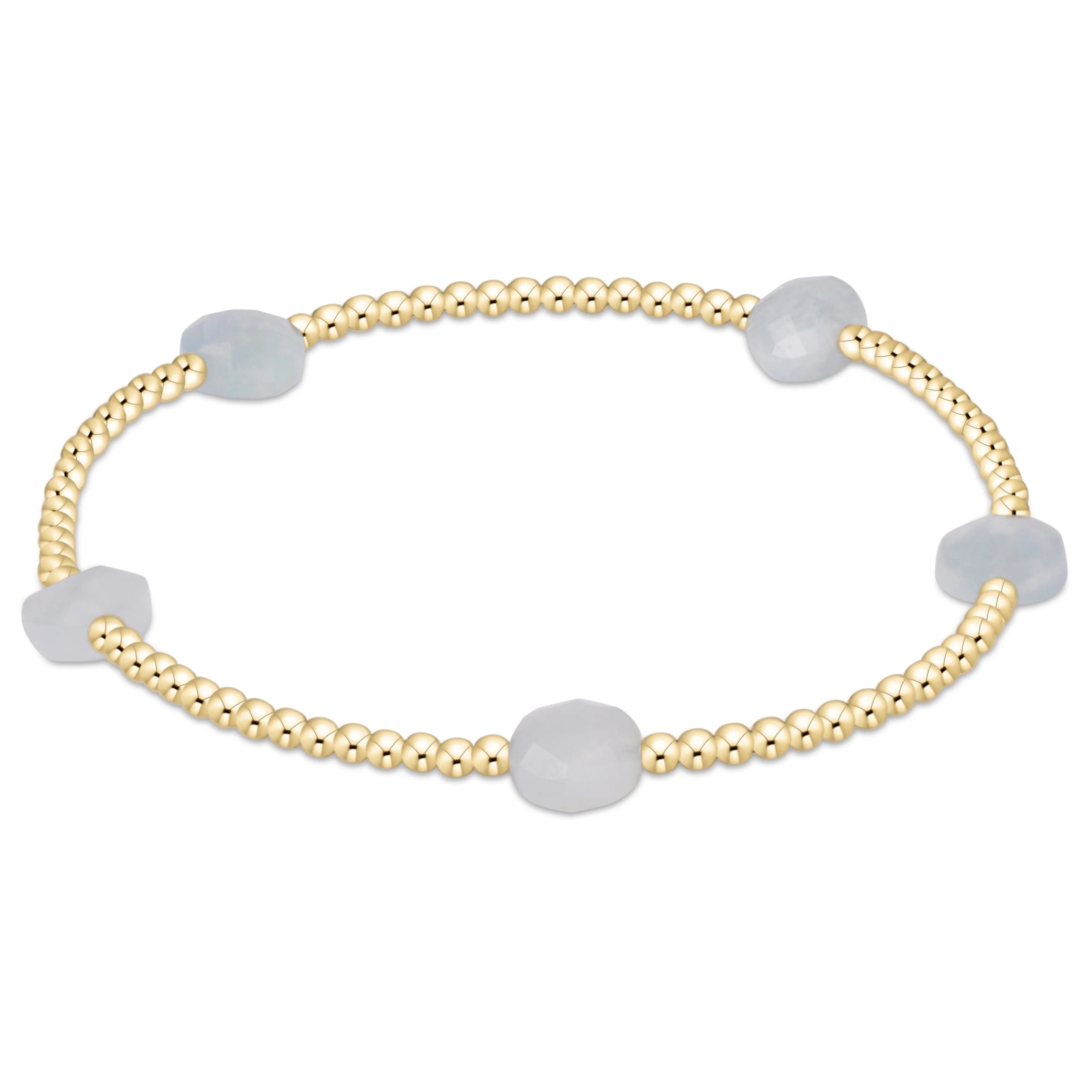 E. Newton Admire 2mm Aquamarine Bracelet