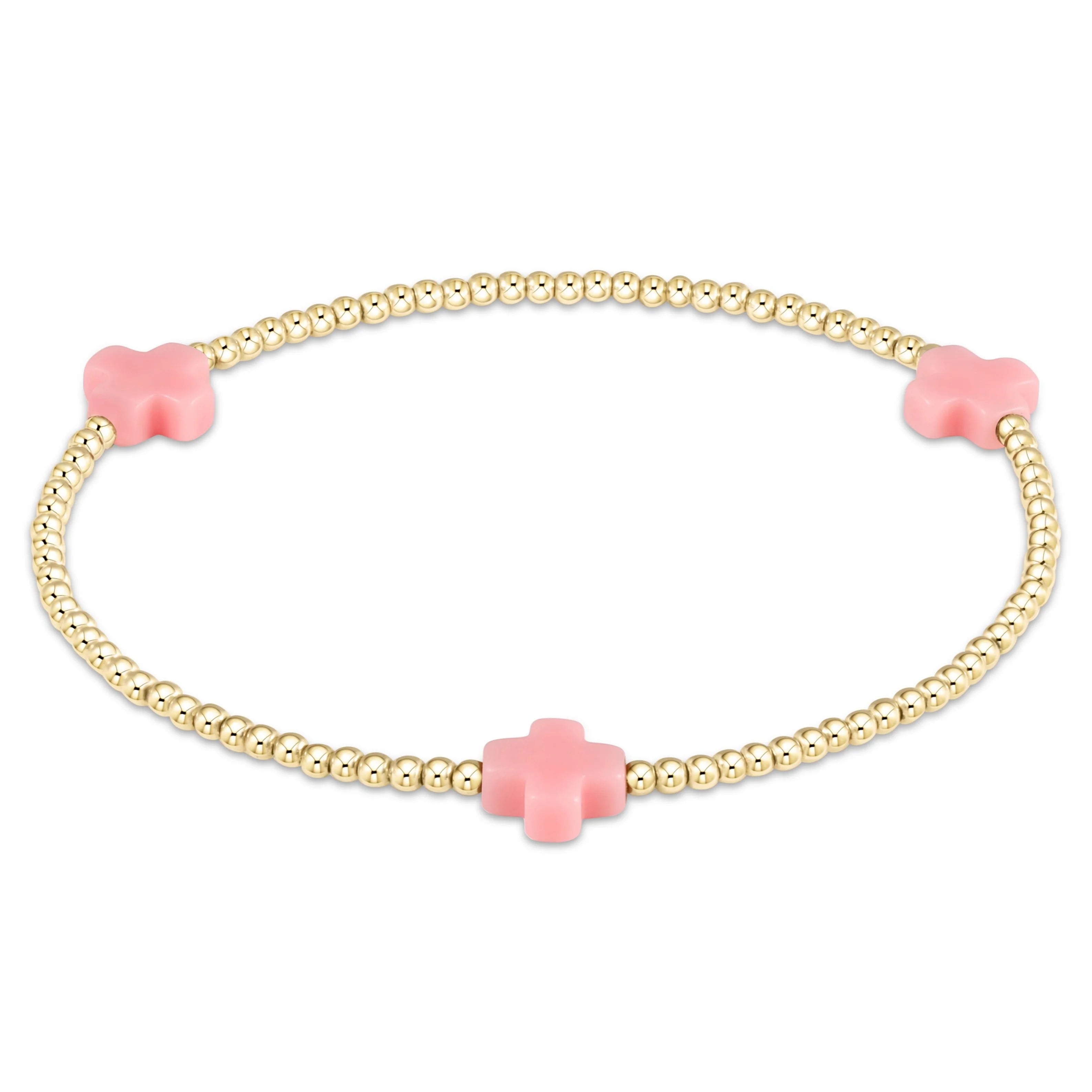 E. Newton Signuature Cross 2mm Pink