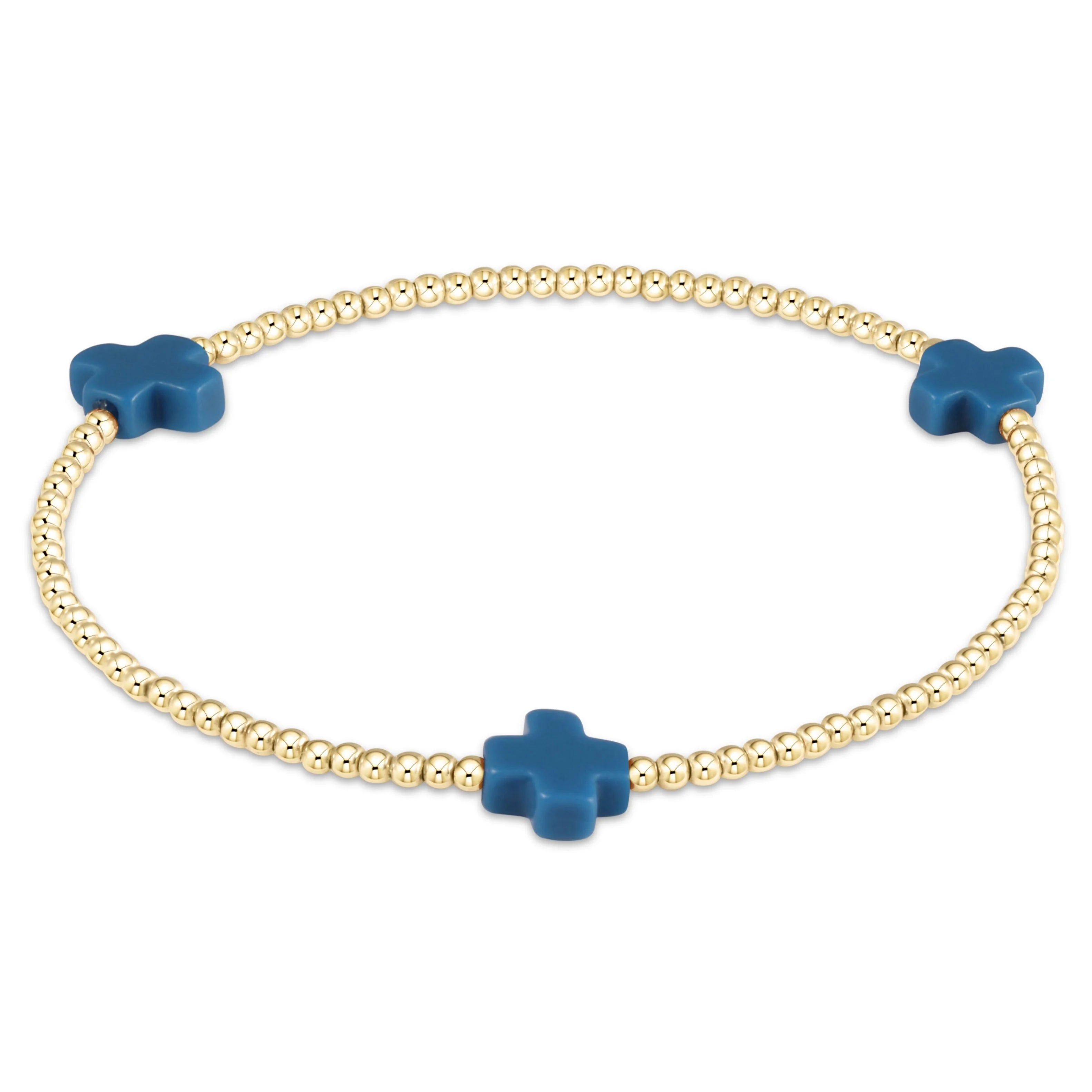 E. Newton Signuature Cross 2mm Cobalt