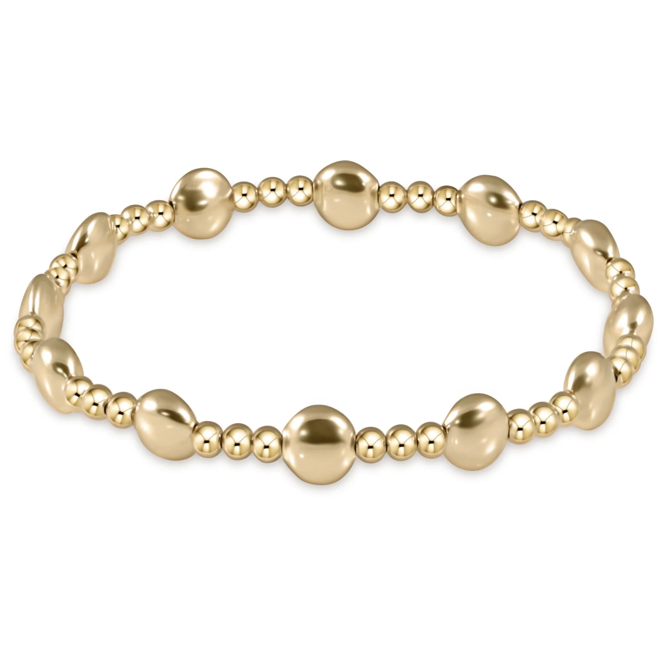 E. Newton Honesty Sincerity Gold 6mm Bracelet