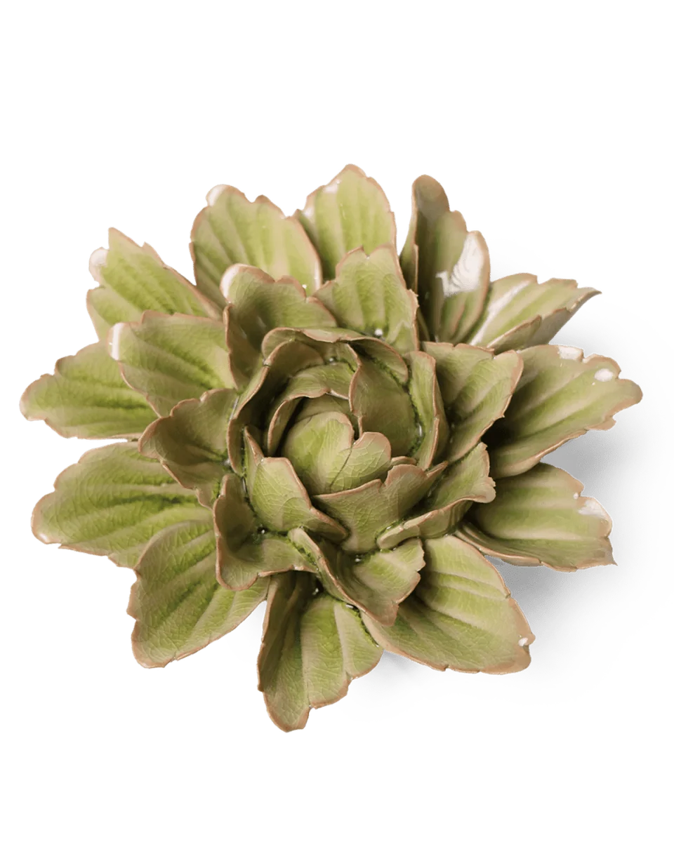 Peridot Sorbet Peony Ceramic Flower