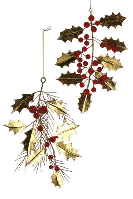 Botanical Holly & Juniper Ornament
