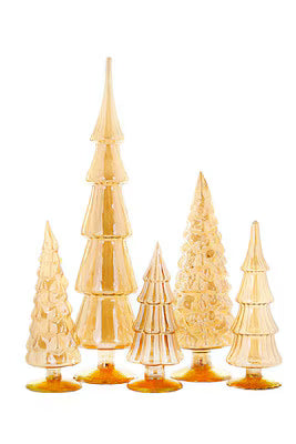 Hue Glass Tree Set of 5 - Amber