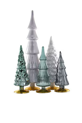Hue Glass Tree Set of 5 - Gray