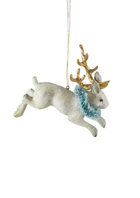 Jackalope with Gold Antlers Ornament