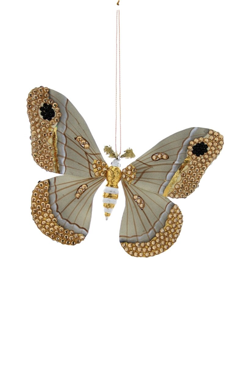 Jeweled Moth Ornament