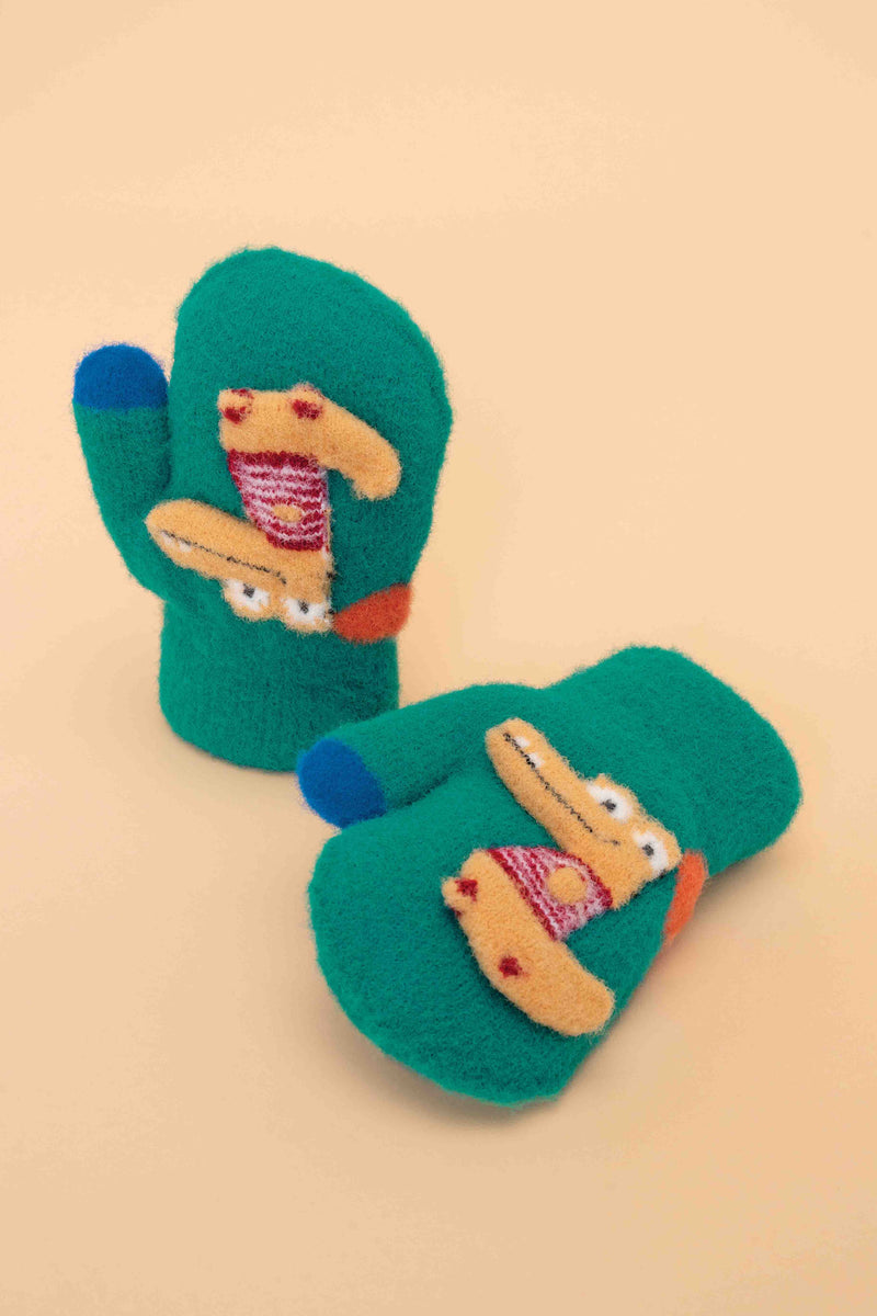 Powder Kid's Fluffy Mittens