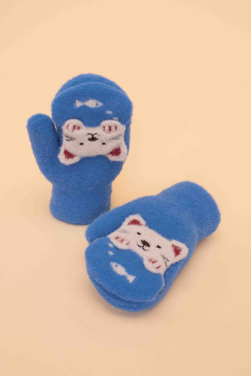 Powder Kid's Fluffy Mittens