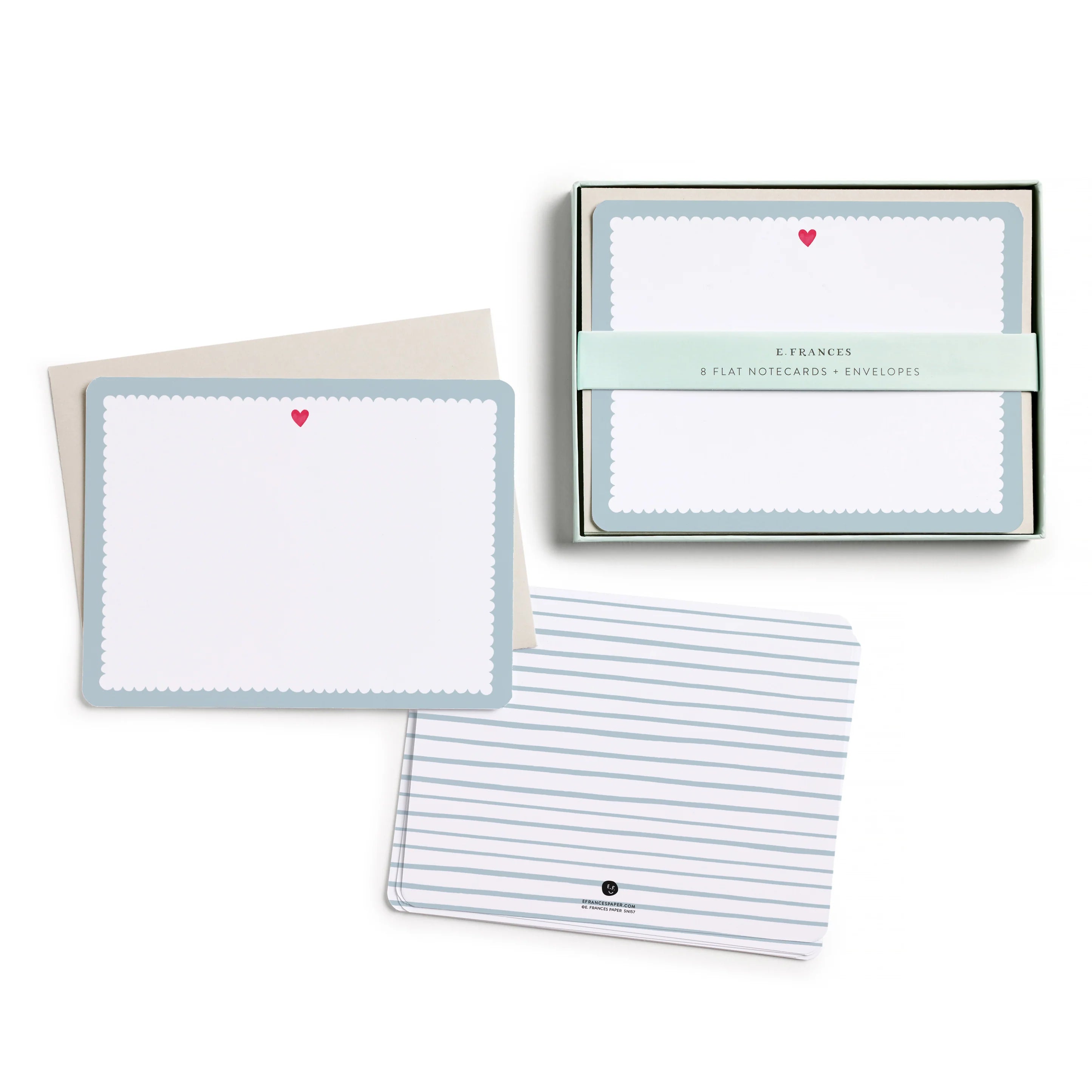Scalloped Heart Flat Notes