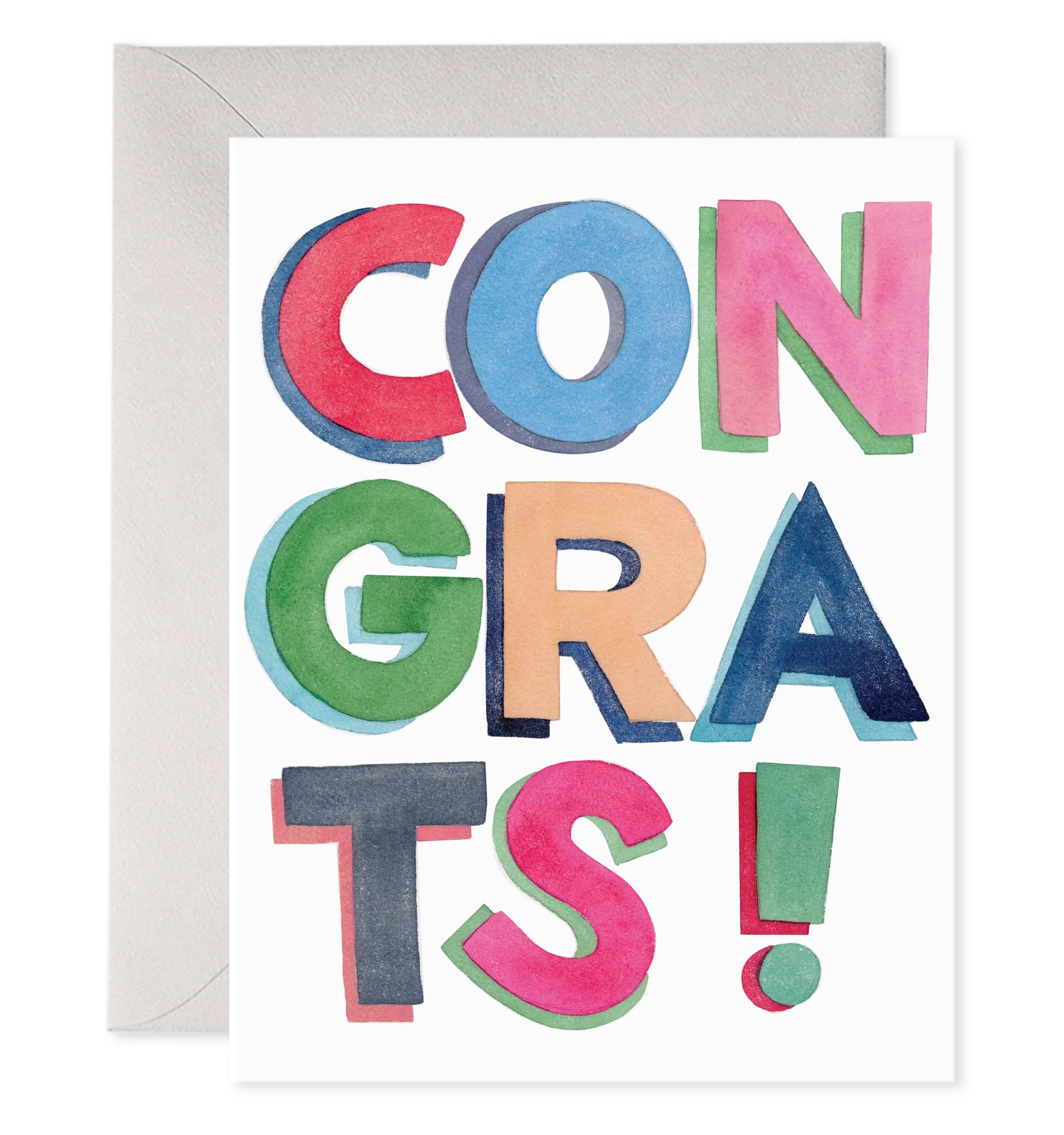 Colorful Congrats Greeting Card