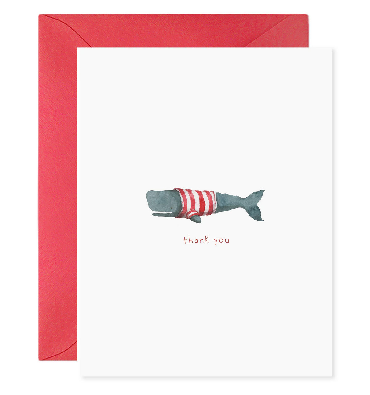 Frankie the Whale Thank You Greeting Card