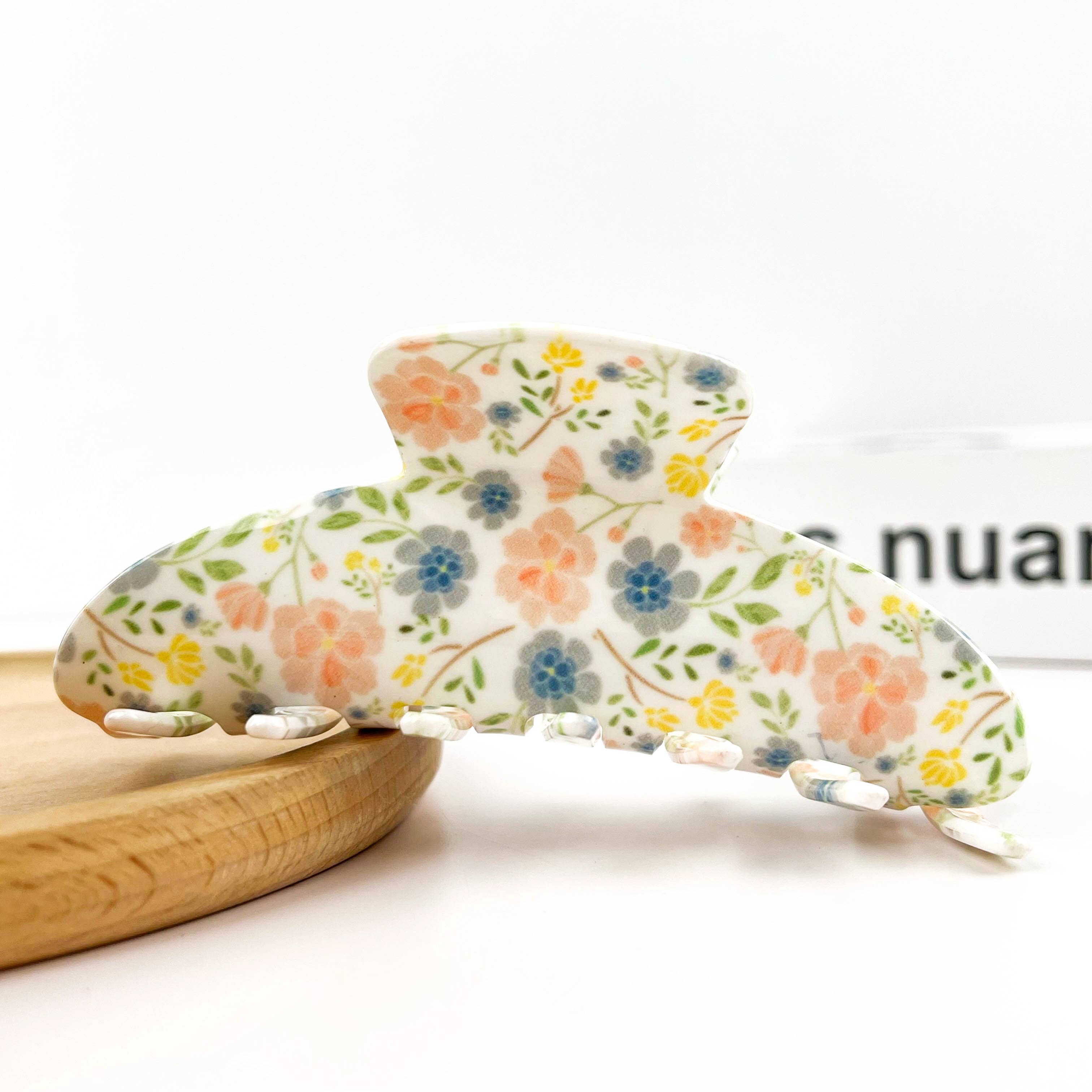 Floral Hair Claw Clip