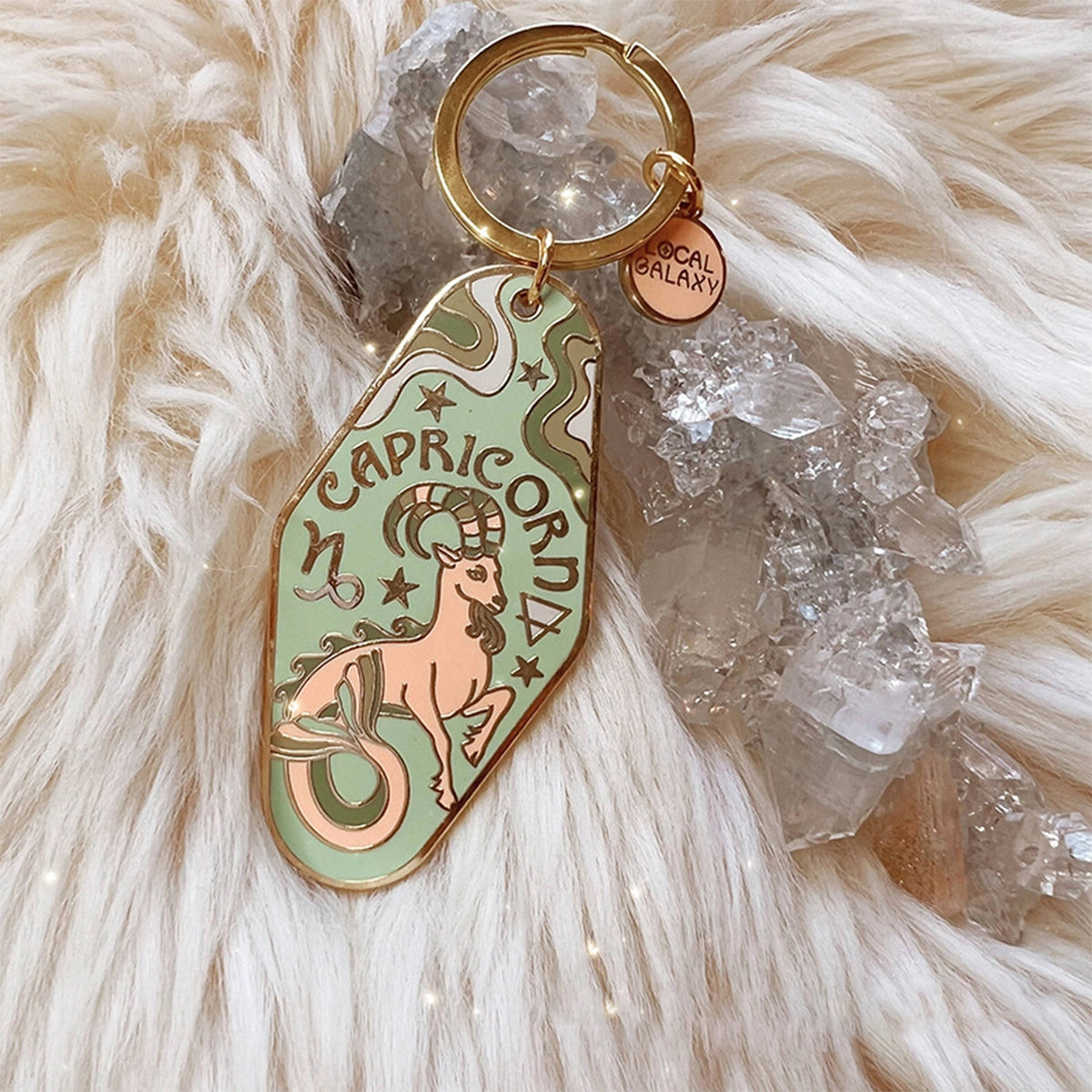 Capricorn Keychain