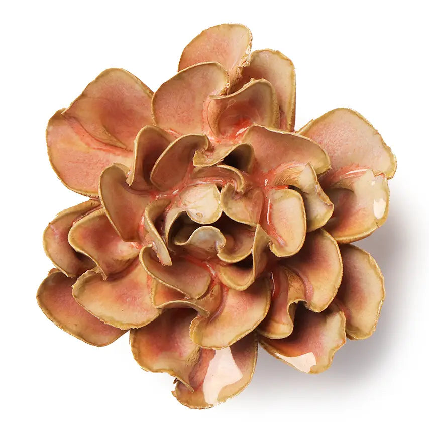 Rose Pink Hawthorn Ceramic Flower