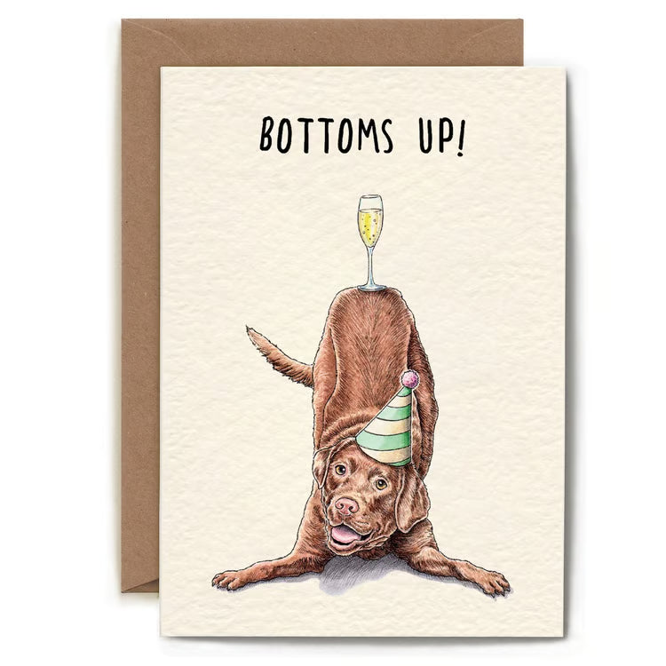 Bottoms Up Greeting Card