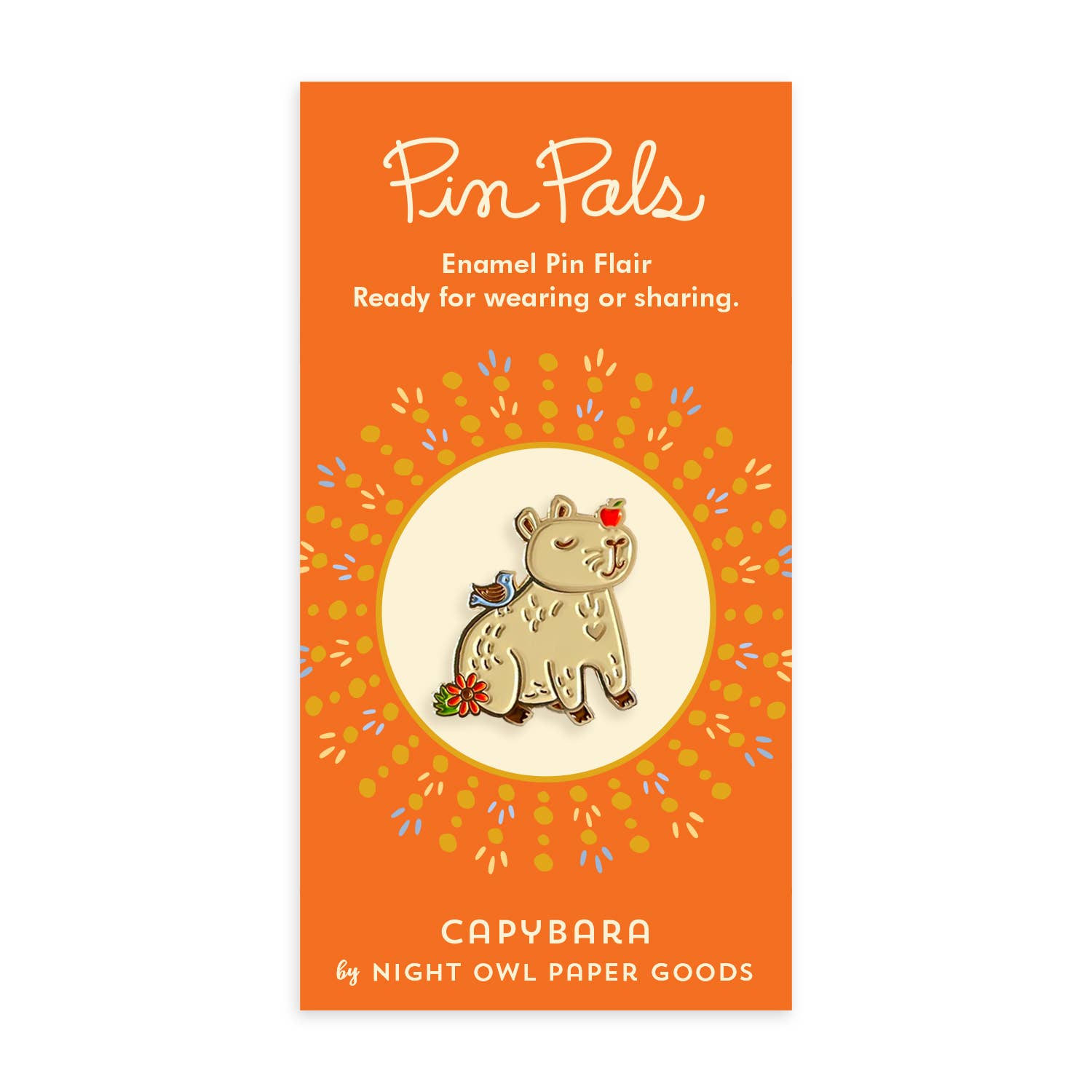 Capybara Enamel Pin
