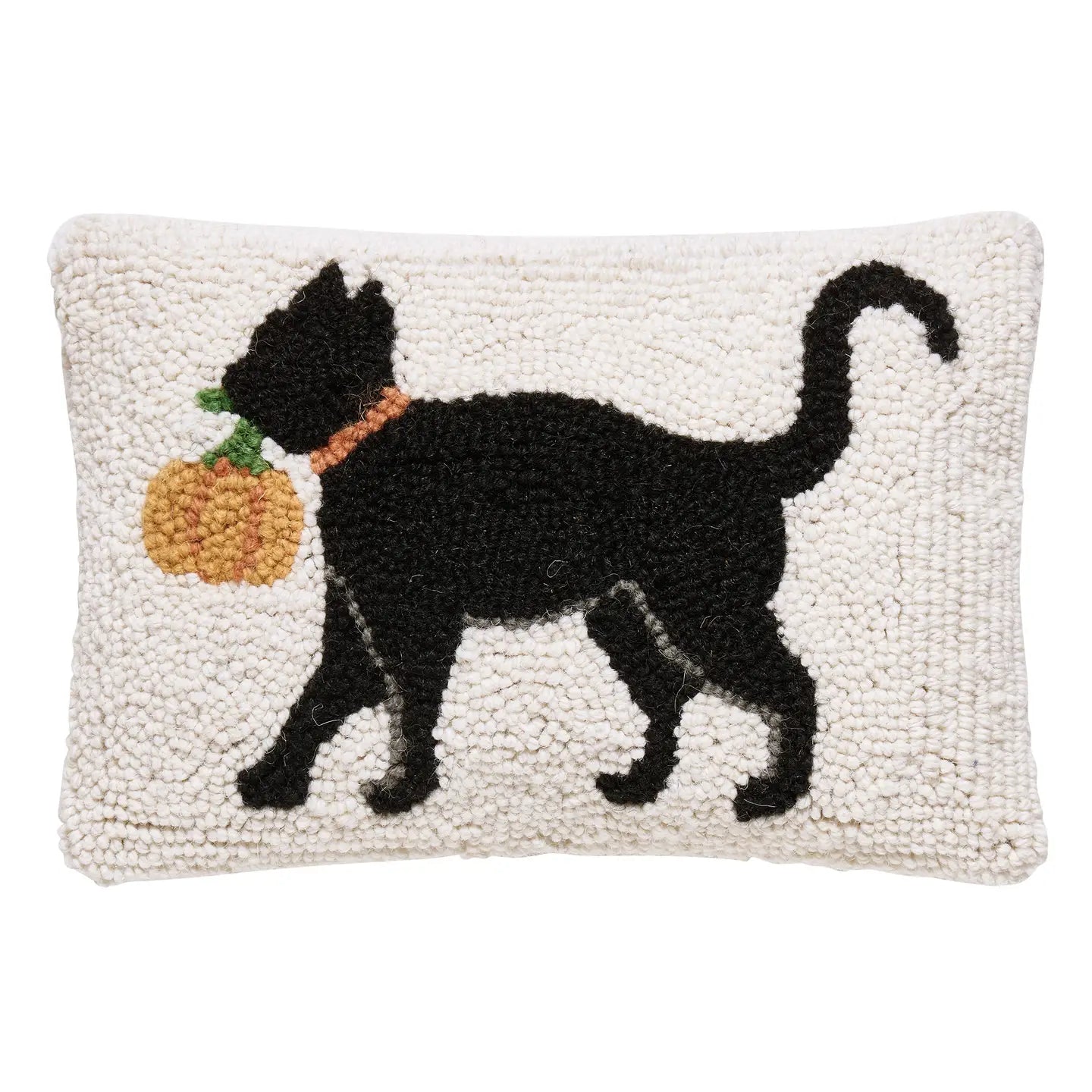 Cat with Pumpkin Hook Pillow