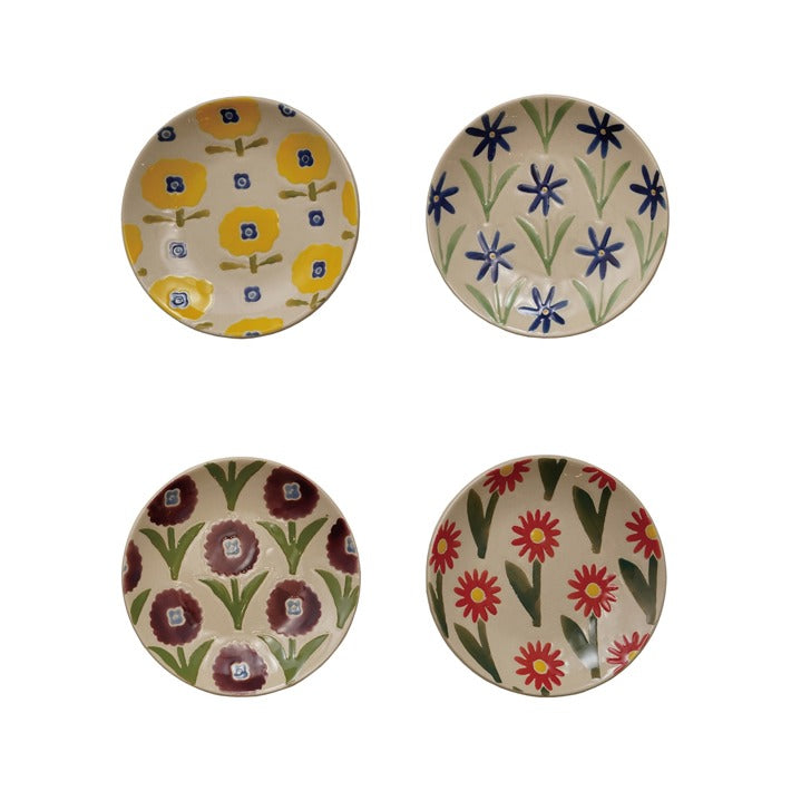 Hazel Mazel Stoneware Floral Plates