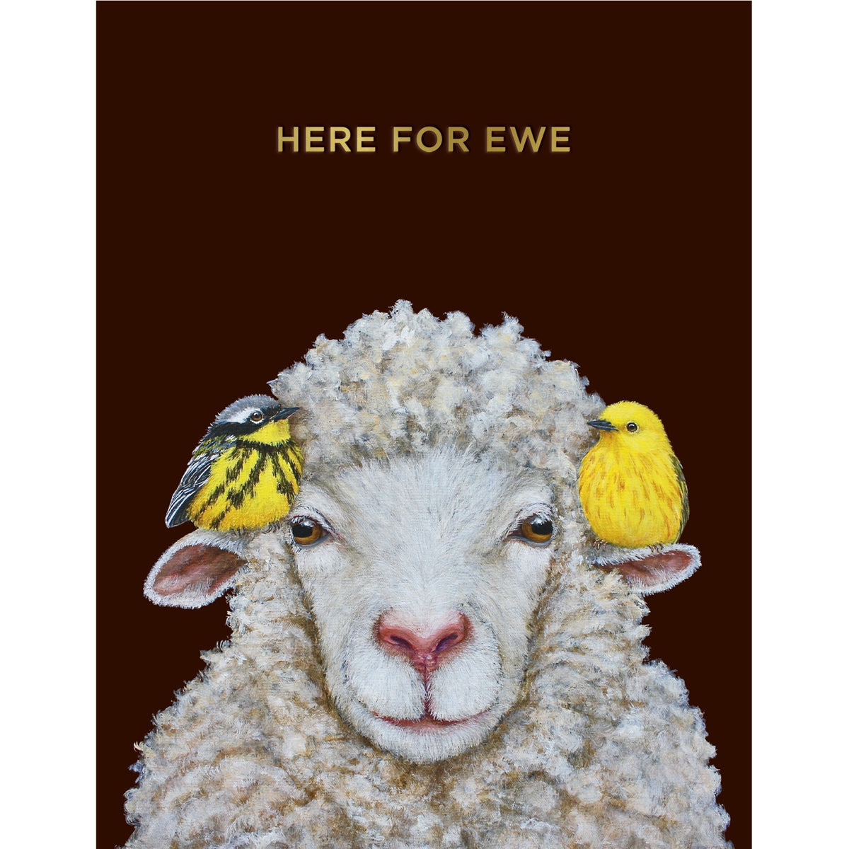 Here For Ewe Greeting Card