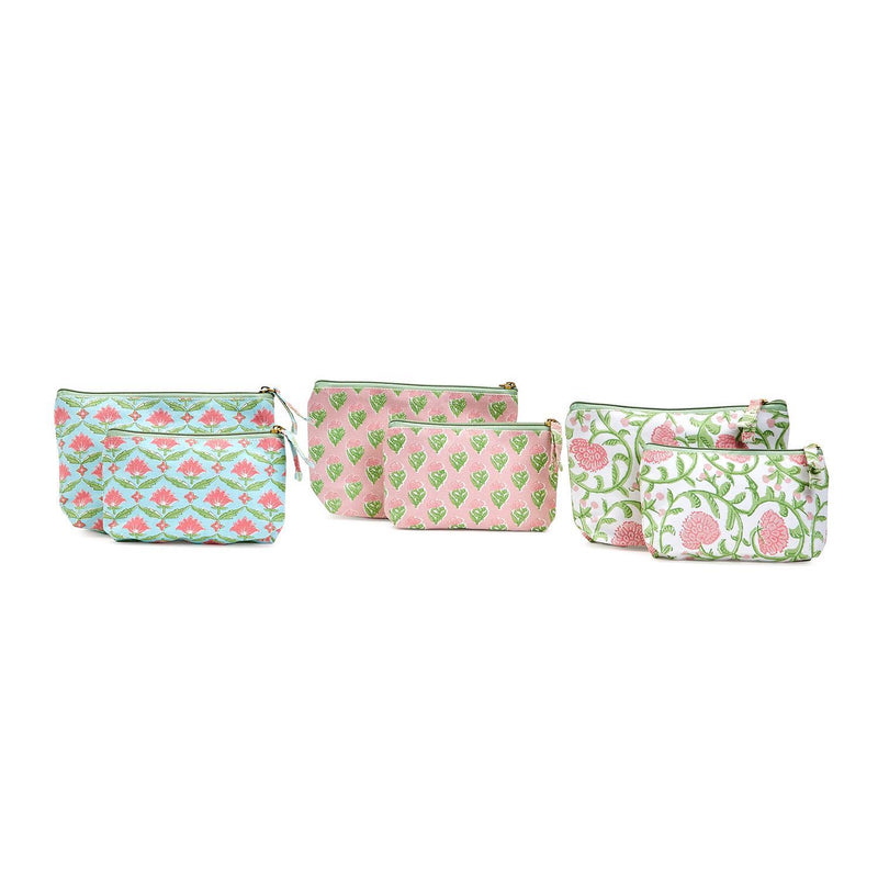 Two's Company Floral Pouches