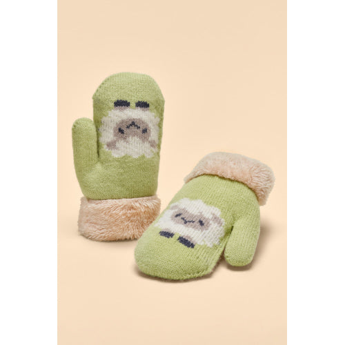 Powder Kid's Fluffy Mittens