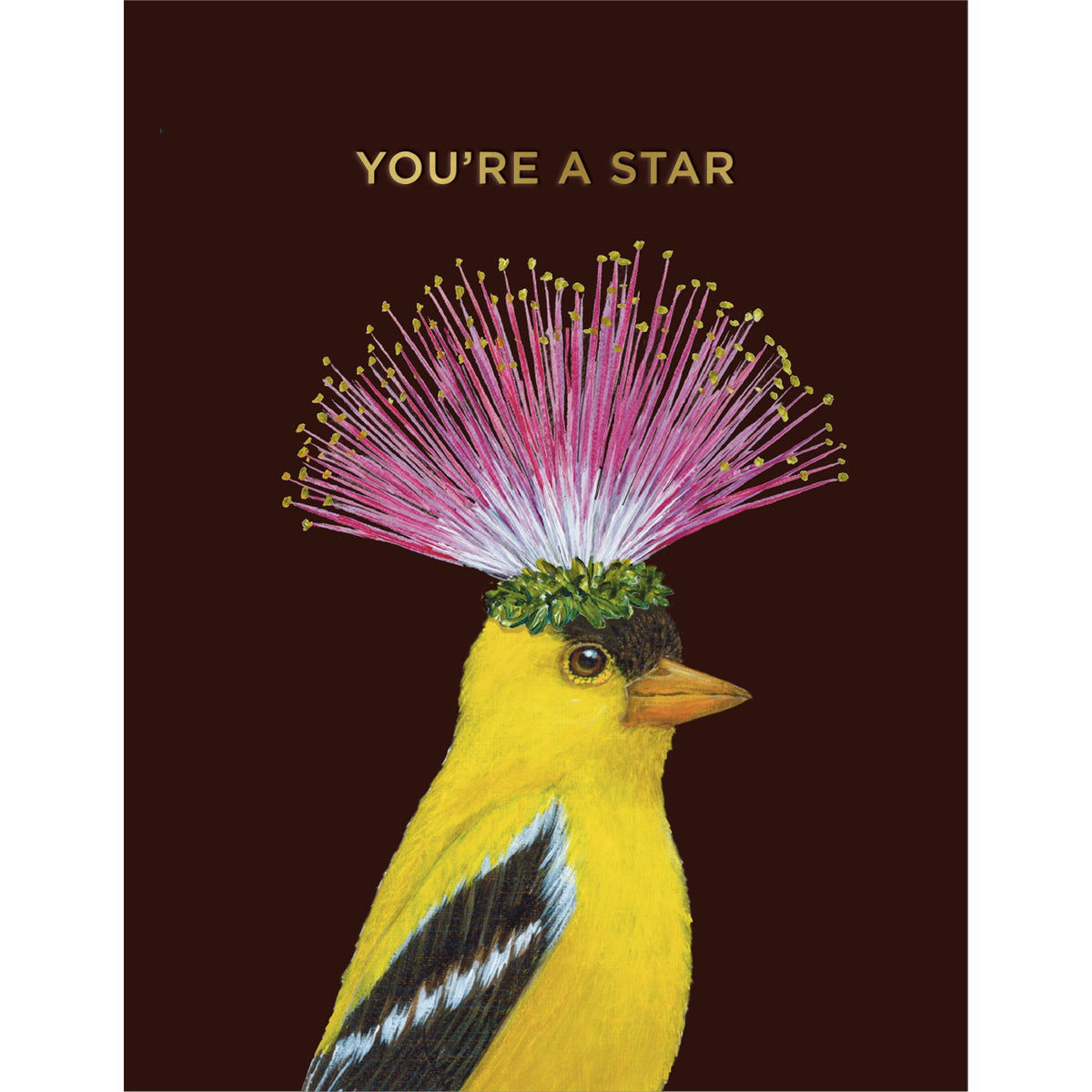 You're A Star Goldfinch Greeting Card
