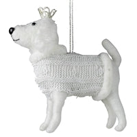 HomArt White Dog with Crown