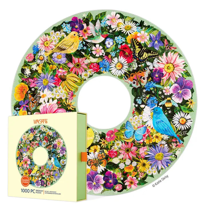 Spring Floral Wreath Puzzle
