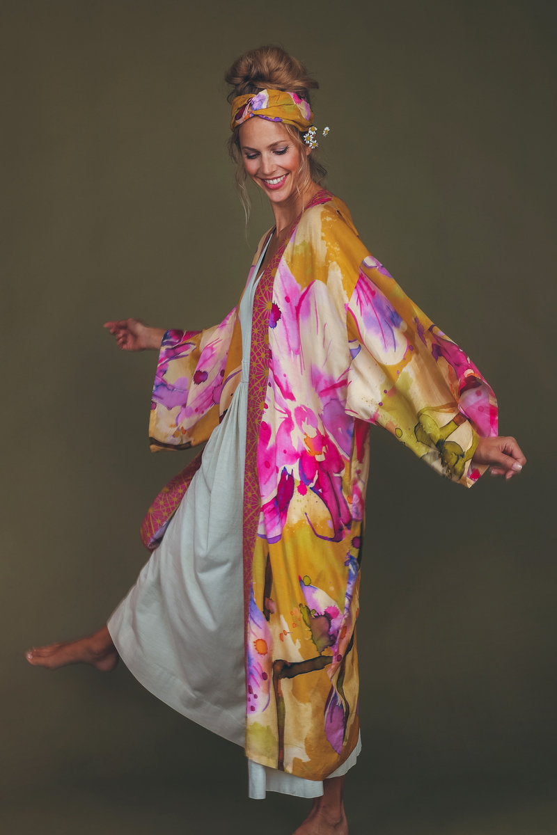 Powder Kimono Gown