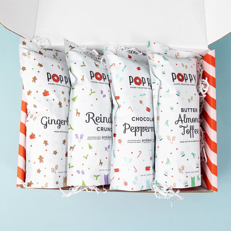 Poppy Handcrafted Popcorn Holiday Bags