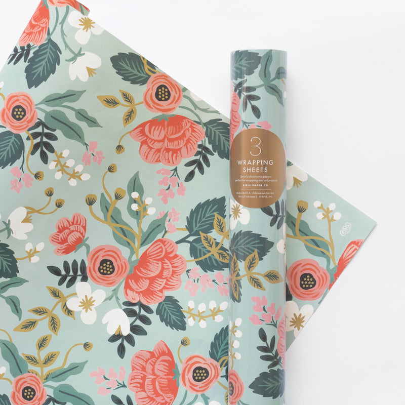 Rifle Paper Roll of 3 Wrapping Sheets