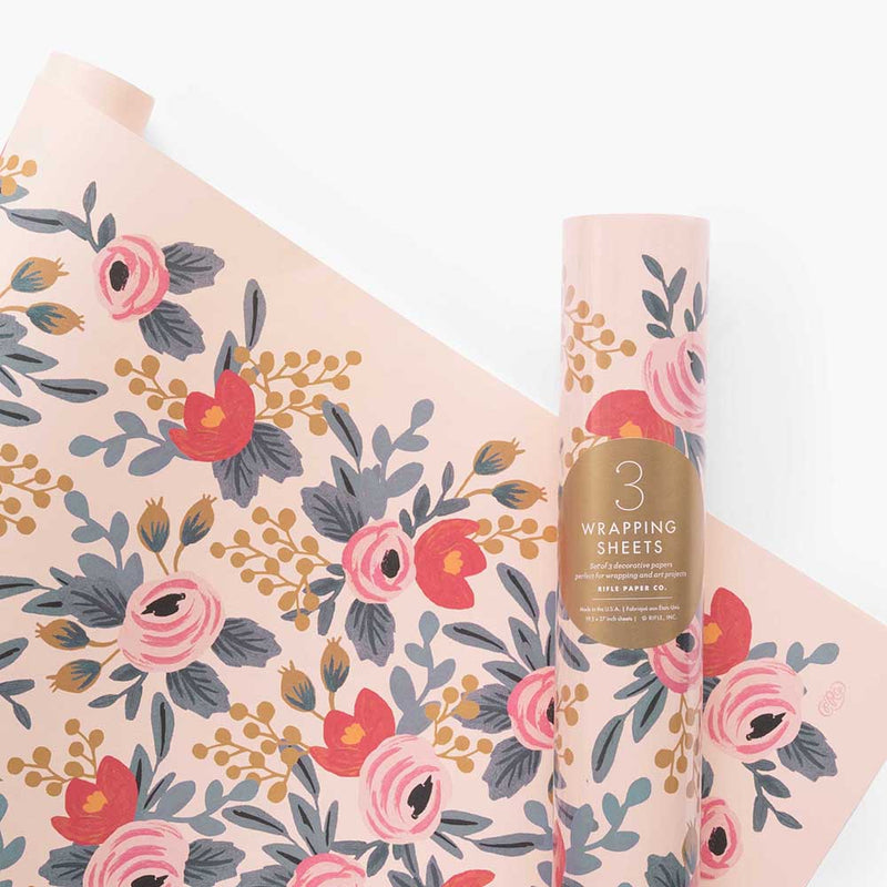 Rifle Paper Roll of 3 Wrapping Sheets