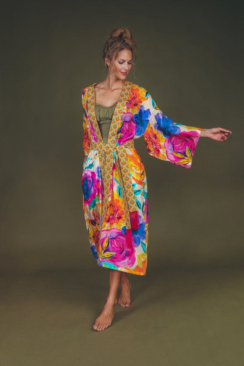 Powder Kimono Gown