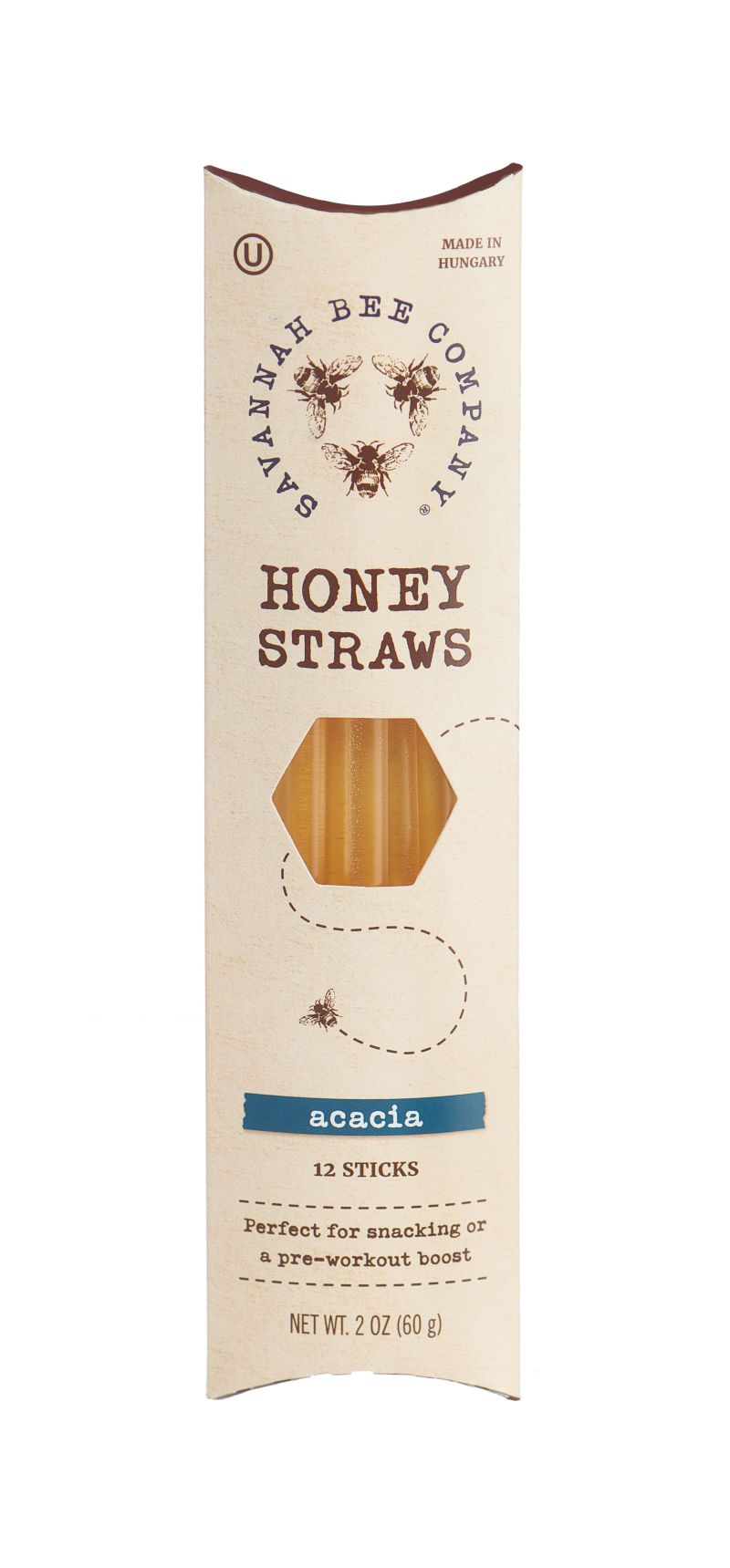 Savannah Bee Company Honey Straw 12 Packs