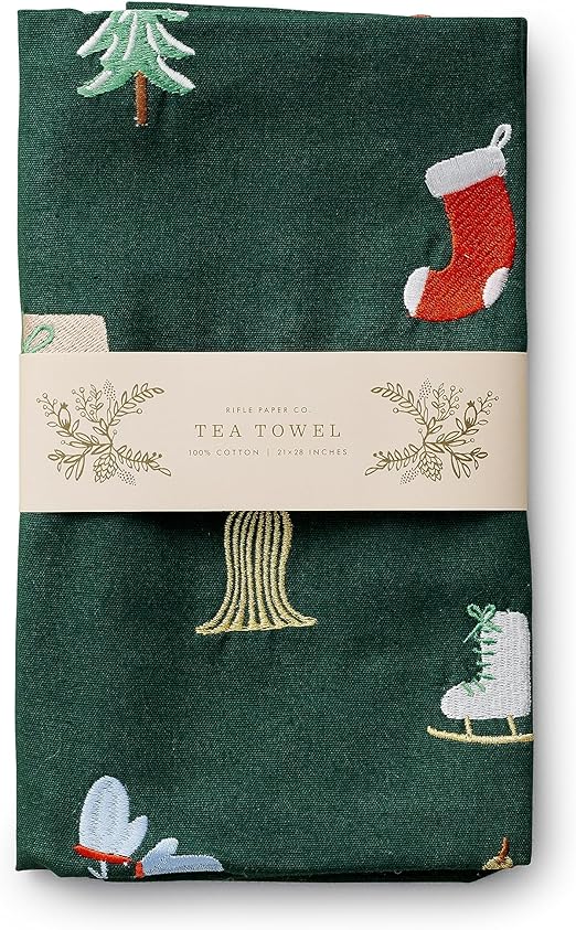 Rifle Paper Holiday Tea Towels